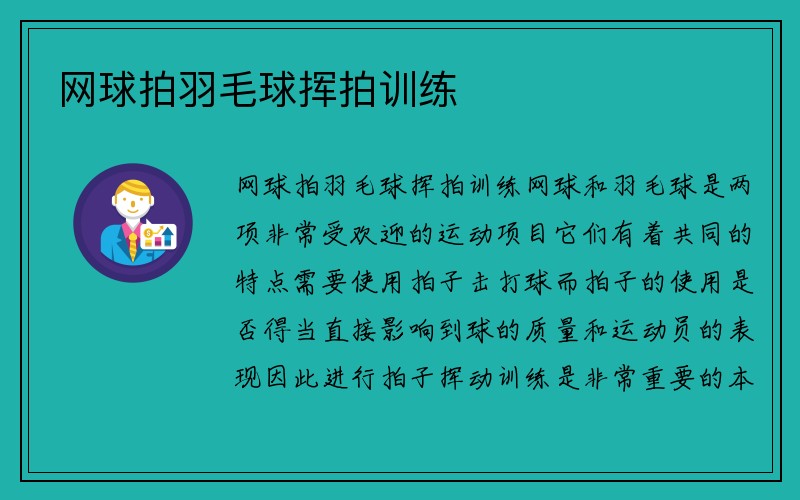 网球拍羽毛球挥拍训练